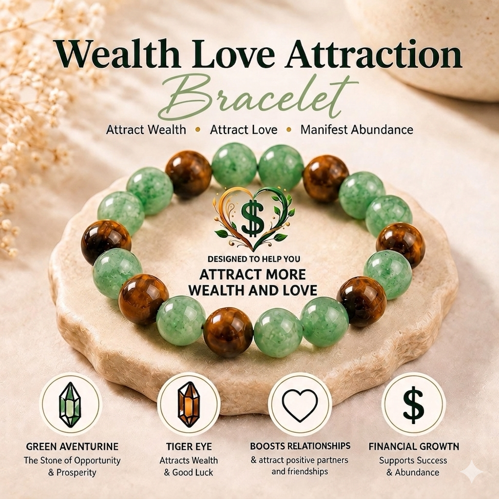 Wealth Love Attraction Bracelet - Unlock your riches!